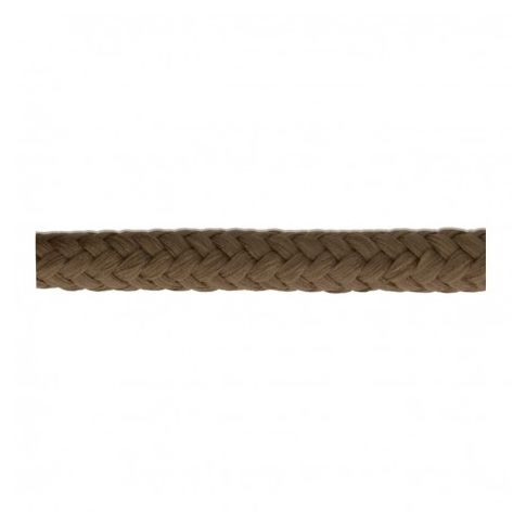 Cordon Tressé tubulaire 11 mm Marron x1m