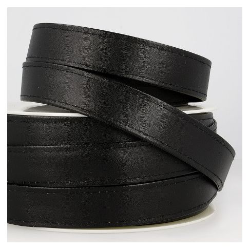 Sangle Simili cuir 22 mm Noir x1m
