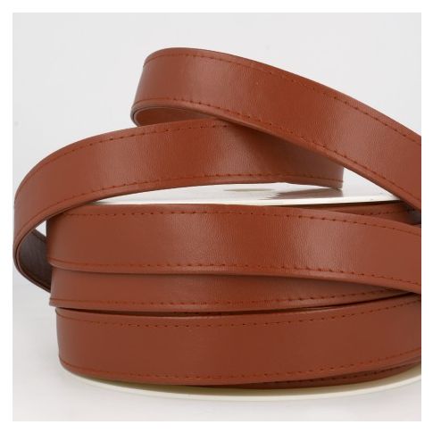 Sangle Simili cuir 22 mm Marron x1m
