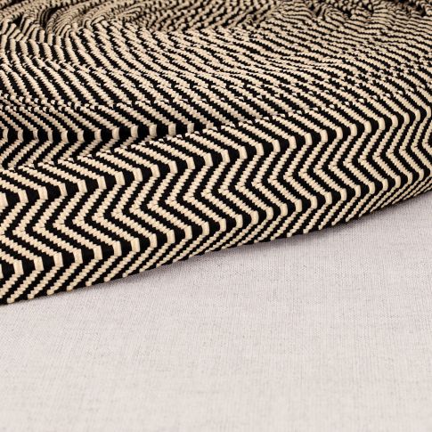 Sangle Double chevrons 38 mm  Noir x1m