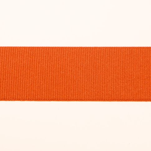 Ruban gros grain élastique ceinture 36 mm Frou-Frou - Orange foncé x1m