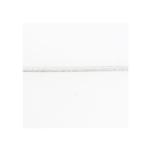 Cordon spaghetti brillant 7 mm Frou-Frou Argent lamé Noir x1m