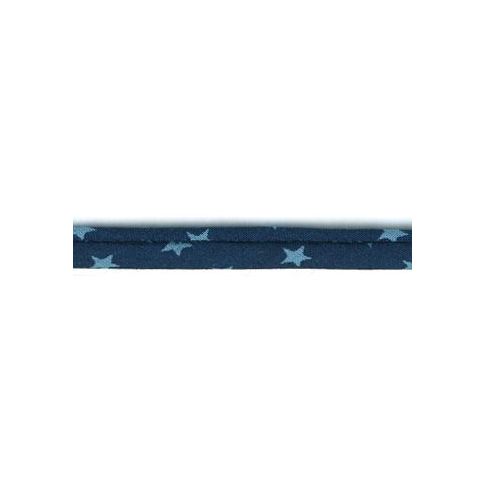 Cordon Etoile spaghetti Frou-Frou Bleu foncé x1m