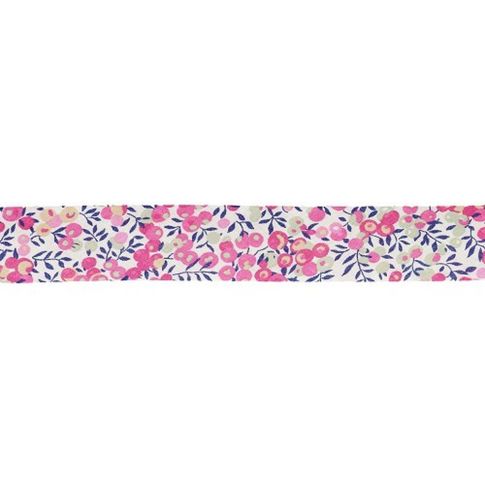 Biais Liberty of London 20 mm Wiltshire rose x1m