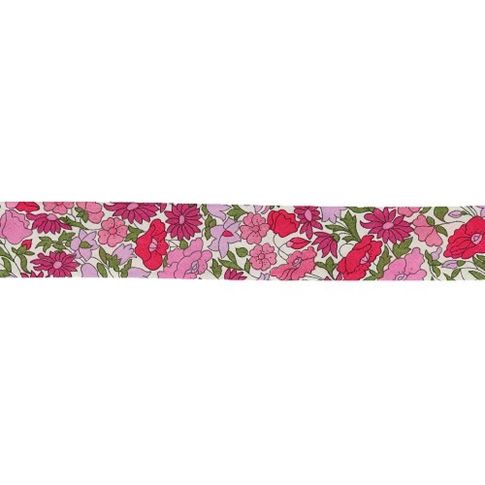 Biais Liberty of London 20 mm Poppy rose x1m