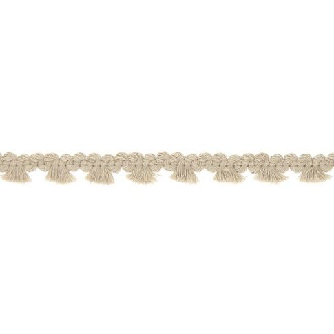 Galon pompon mini floches 8 mm Naturel x1m