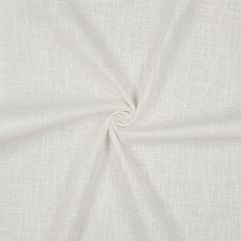 Coupon Tissu Lin Coton lavé uni Ecru - Coupon de 70 cm
