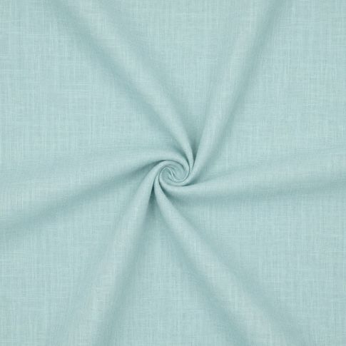 Coupon Tissu Lin Coton lavé uni Bleu céladon - Coupon de 40 cm