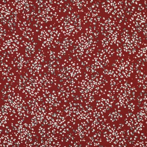 Coupon Tissu Viscose Twill extensible Christina sur fond Terre de Sienne - Coupon de 250 cm