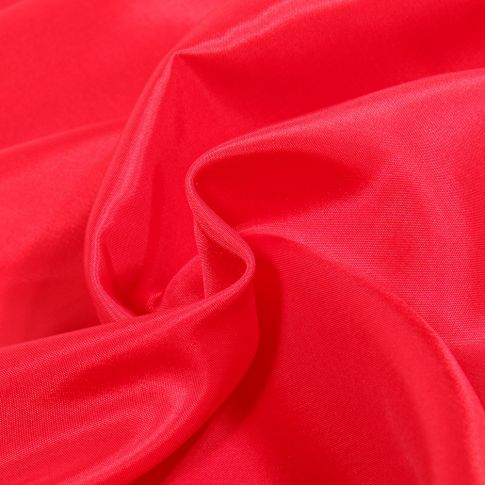 Tissu Doublure Pongé uni Rouge griotte