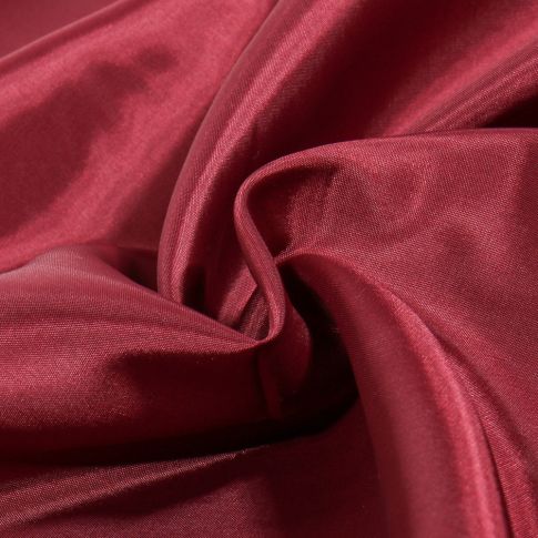 Tissu Doublure Pongé uni Bordeaux