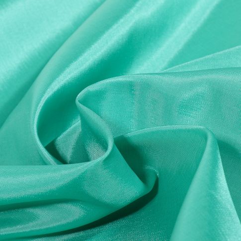 Tissu Doublure Pongé uni Bleu lagon