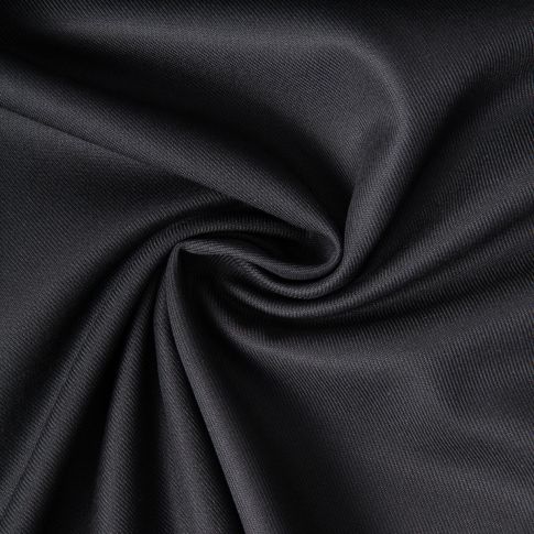 Tissu Sergé Polyviscose Hispania sur fond Noir