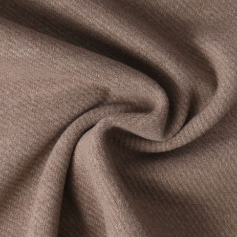 Coupon Tissu Polyviscose touché Cachemire Grège - Coupon de 90 cm