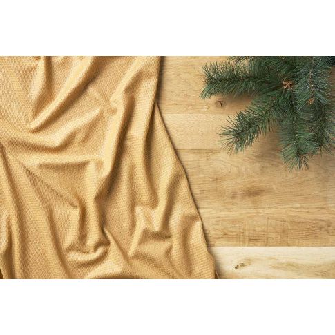 Coupon Tissu Crêpe stretch Craftine Box Minuit Doré Miel pailleté - Coupon de 140 cm