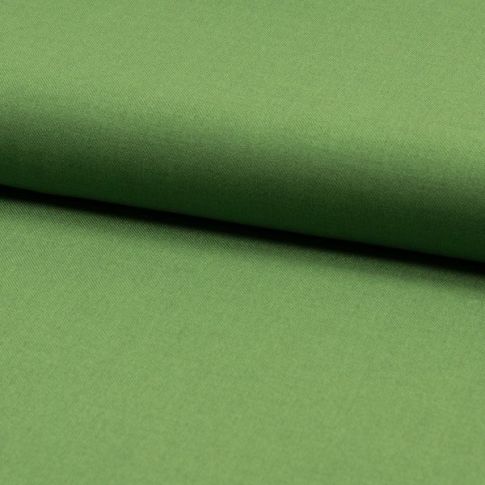 Coupon Tissu Viscose Twill  chiné Vert - Coupon de 80 cm