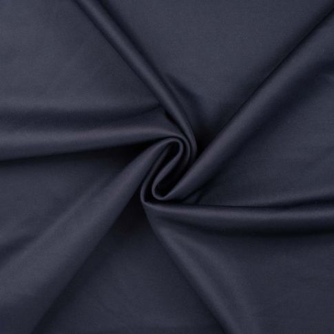 Coupon Tissu Jersey Scuba uni Bleu nuit - Coupon de 30 cm