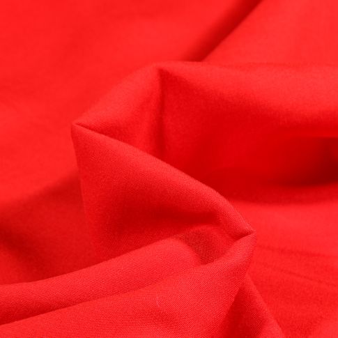 Coupon Tissu Viscose légère uni Rouge - Coupon de 40 cm