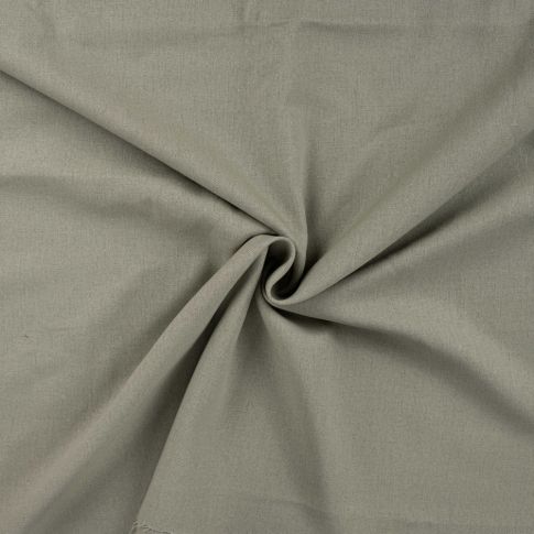 Tissu Lin Viscose uni Vert kaki