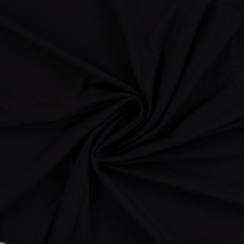 Tissu Jersey Viscose uni Lia Noir