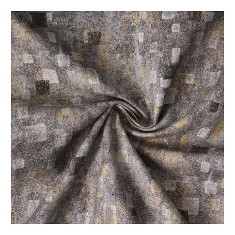Tissu Coton Robert Kaufman Gustav Klimt rectangle gris - Par 10 cm