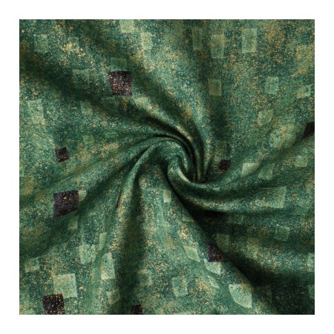 Tissu Coton Robert Kaufman Gustav Klimt rectangle vert - Par 10 cm