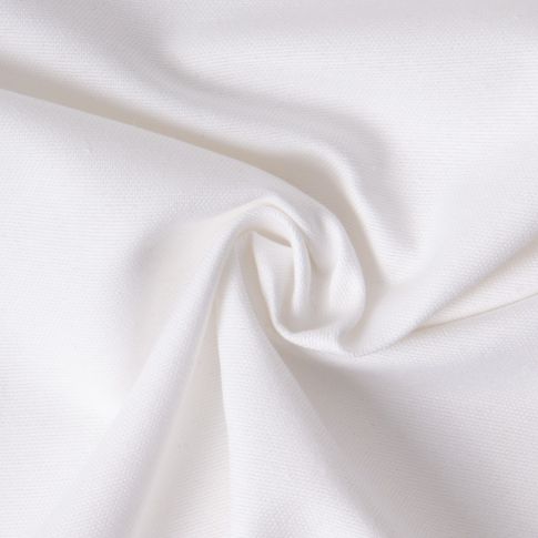 Tissu Toile Polycoton Loire uni Blanc