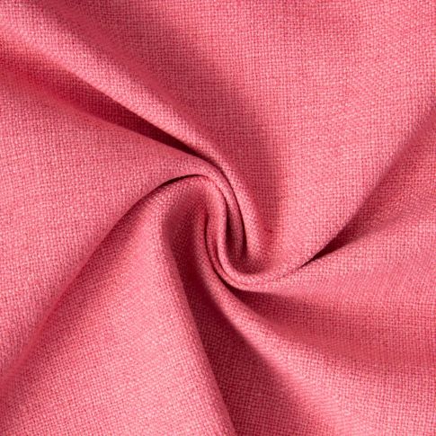 Tissu Toile Polycoton aspect Lin Alix uni Rose corail