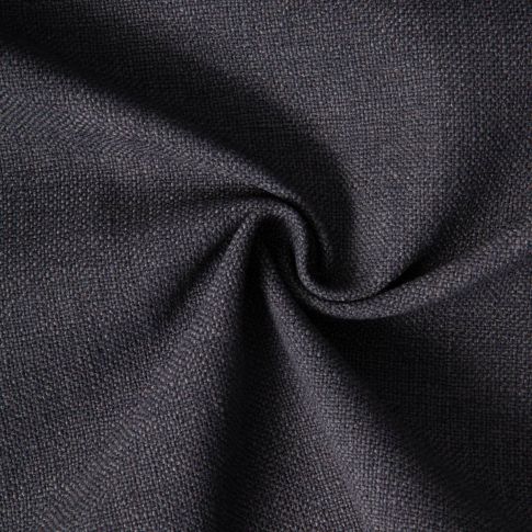 Tissu Toile Polycoton aspect Lin Alix uni Noir