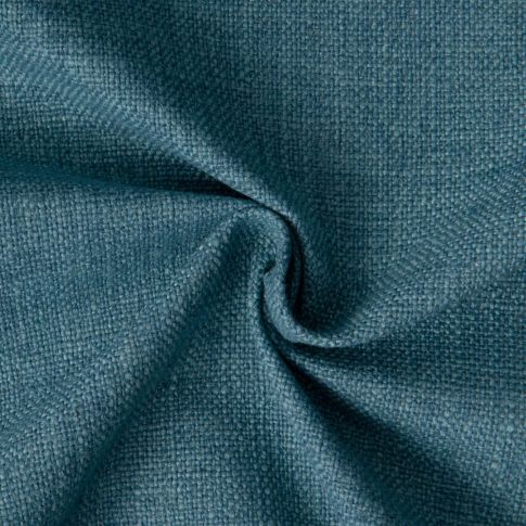 Tissu Toile Polycoton aspect Lin Alix uni Bleu pétrole