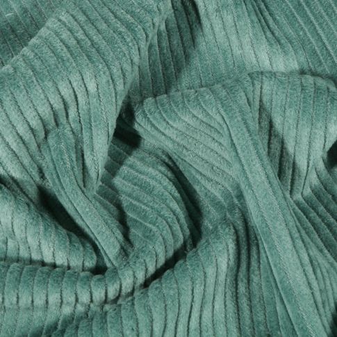 Coupon Tissu Velours côtelé uni Vert d'eau - Coupon de 30 cm