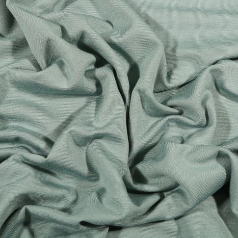 Coupon Tissu Jersey Bambou uni Vert d'eau - Coupon de 270 cm