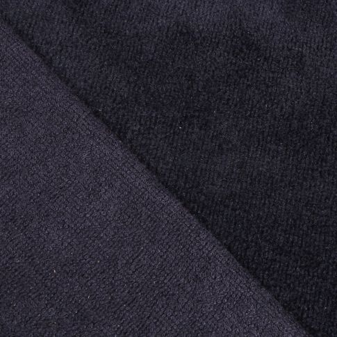 Coupon Tissu Micro Éponge Bambou Bleu marine - Coupon de 20 cm