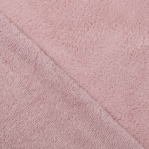 Coupon Tissu Micro Éponge Bambou Rose pastel - Coupon de 20 cm