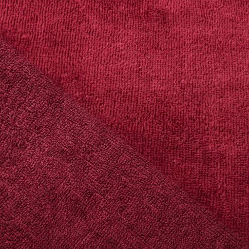 Coupon Tissu Micro Éponge Bambou Grenat - Coupon de 30 cm