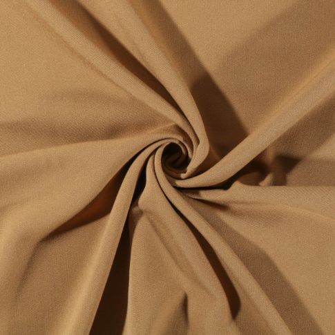Coupon Tissu Gabardine de viscose uni Moutarde - Coupon de 100 cm