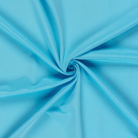 Tissu Short de bain déperlant recyclé uni Bleu turquoise