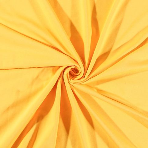 Coupon Tissu Jersey Coton uni Jaune - Coupon de 10 cm