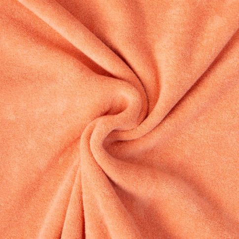 Tissu Jersey Velours Eponge Lua uni Corail