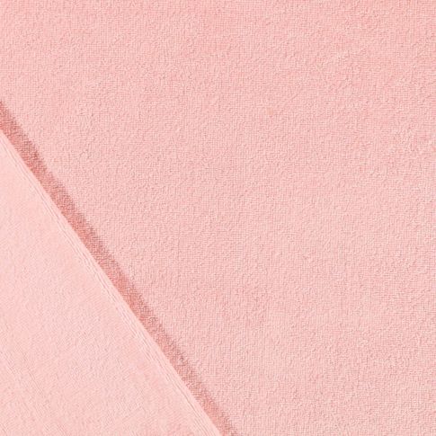 Coupon Tissu Micro Éponge Bambou Rose bébé - Coupon de 80 cm