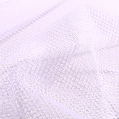 Coupon Tissu Filet Vrac mesh Blanc - Coupon de 30 cm