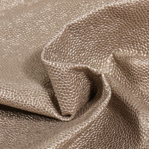 Coupon Simili cuir Bubbles Ficelle - Coupon de 30 cm