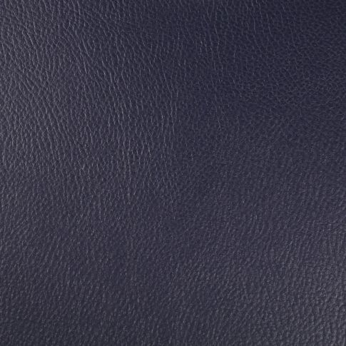 Coupon Simili cuir d'ameublement uni Bleu marine - Coupon de 30 cm