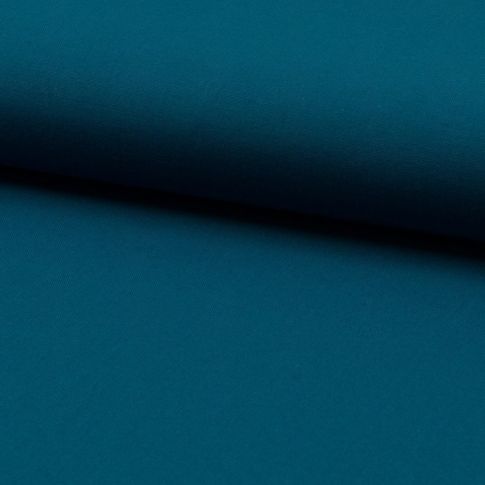 Coupon Tissu Coton uni Bleu pétrole - Coupon de 150 cm