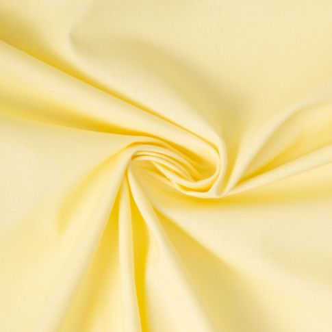 Coupon Tissu Coton uni Jaune acidulé - Coupon de 100 cm