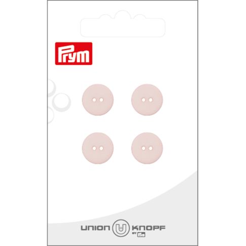Bouton Prym Stella 12 mm x4 - Rose pâle