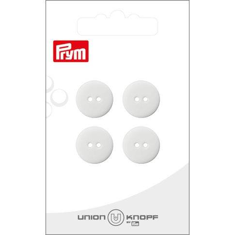 Bouton Prym Stella 15 mm x4 - Blanc