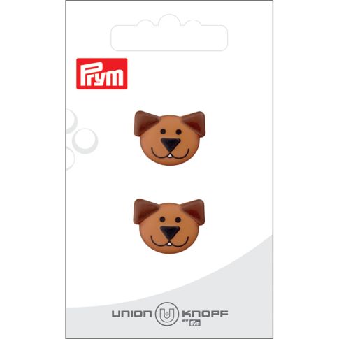Bouton Prym Tête de Chien - Brun moyen