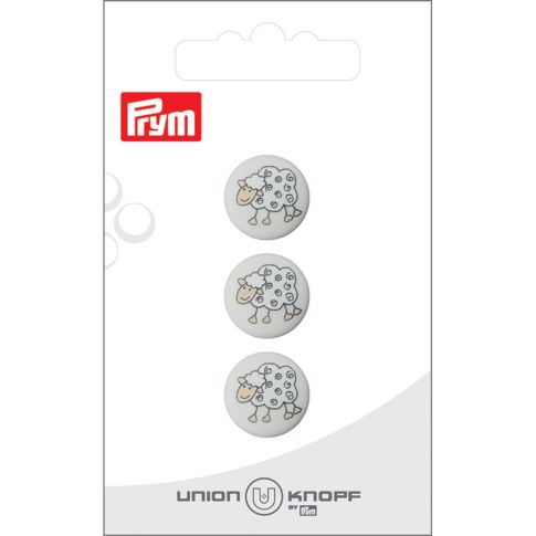 Bouton Prym Petit Mouton 15 mm x3 - Blanc