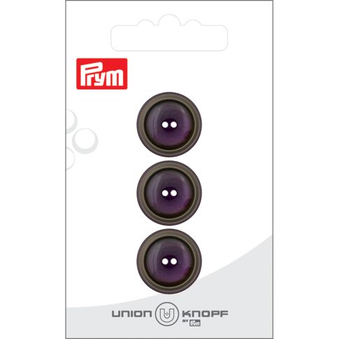 Bouton Prym Elisa 18 mm x3 - Violet
